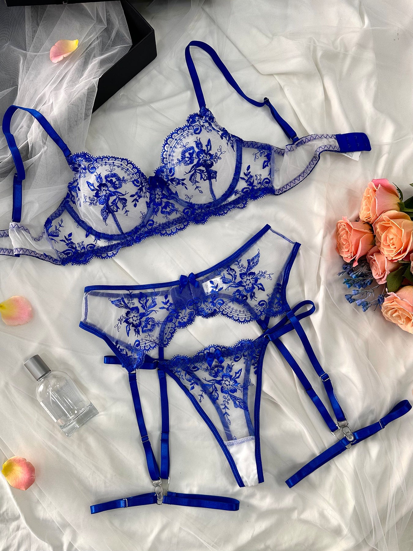 Underwear Embroidery See-through With Cutout Suit Women a1bd843e bc51 4047 8089 110e22f53531