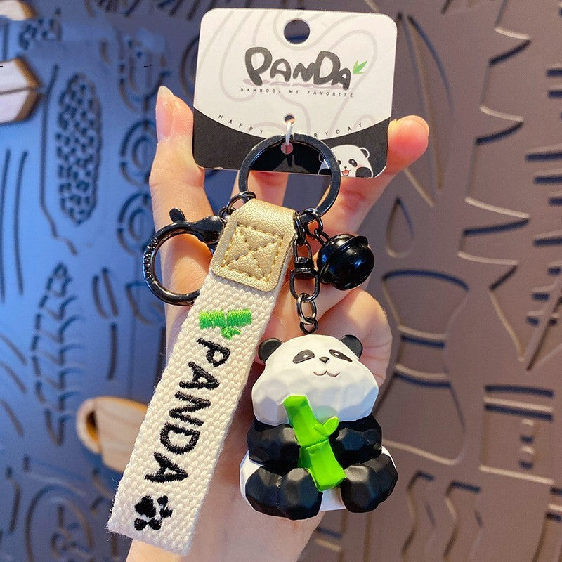 Resin Wood Carving Panda Keychain Pendant a1c3ec37 acc9 4a29 af82 0ce3e8e50a0d