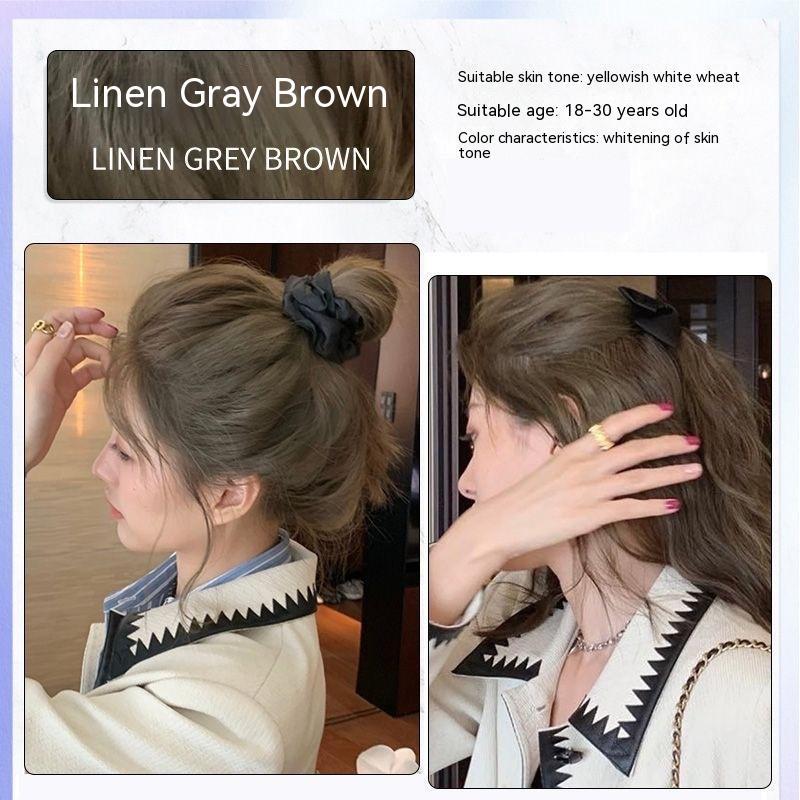 Ammonia-free Hair Color Paste Monochrome Paste Cover White Hair Multi-segment Color One-step Black Tea Gray Blue Black Hair D