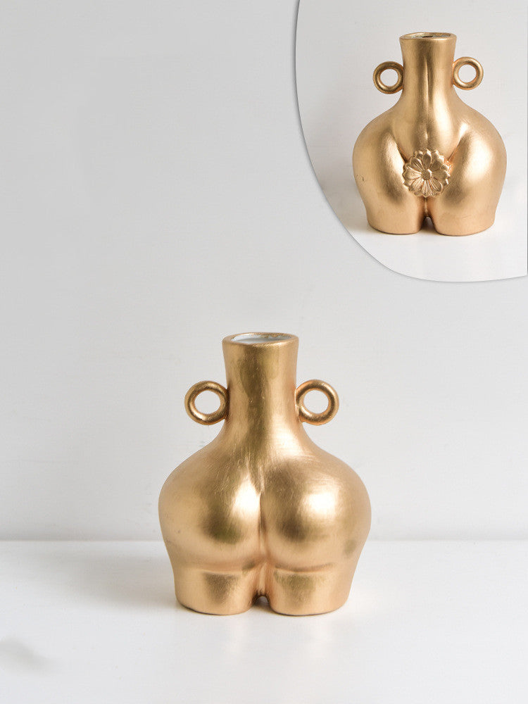 Nordic Human Body Ceramics Vases Home Decoration Accessories Office Dining Table Flower Arrangement Container Dried Flower Va