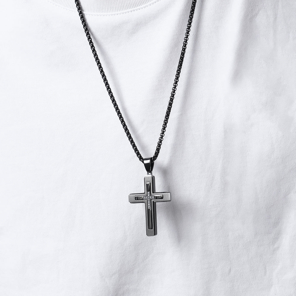 European And American Stone Cross Men's Pendant Necklace a205c2e6 3799 492c aade 8f6844839682 7d94c836 8076 4481 b611 4ba8089