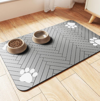 Pet Diatom Ooze Floor Mat Dogs And Cats Eating Mat Spill-proof Waterproof Quick-drying Placemat a206c32e 1979 4365 b640 9da85