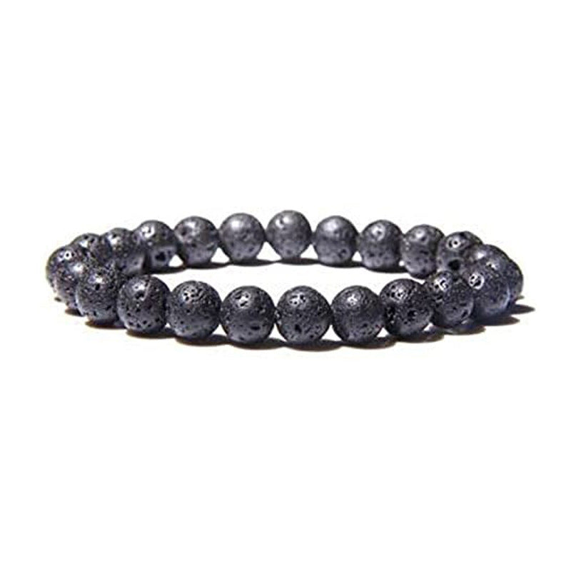 Natural Tiger Eye Volcanic Rock Agate Beads Bracelet a20cff3d dad0 41b1 b8a8 c448908a2d6d