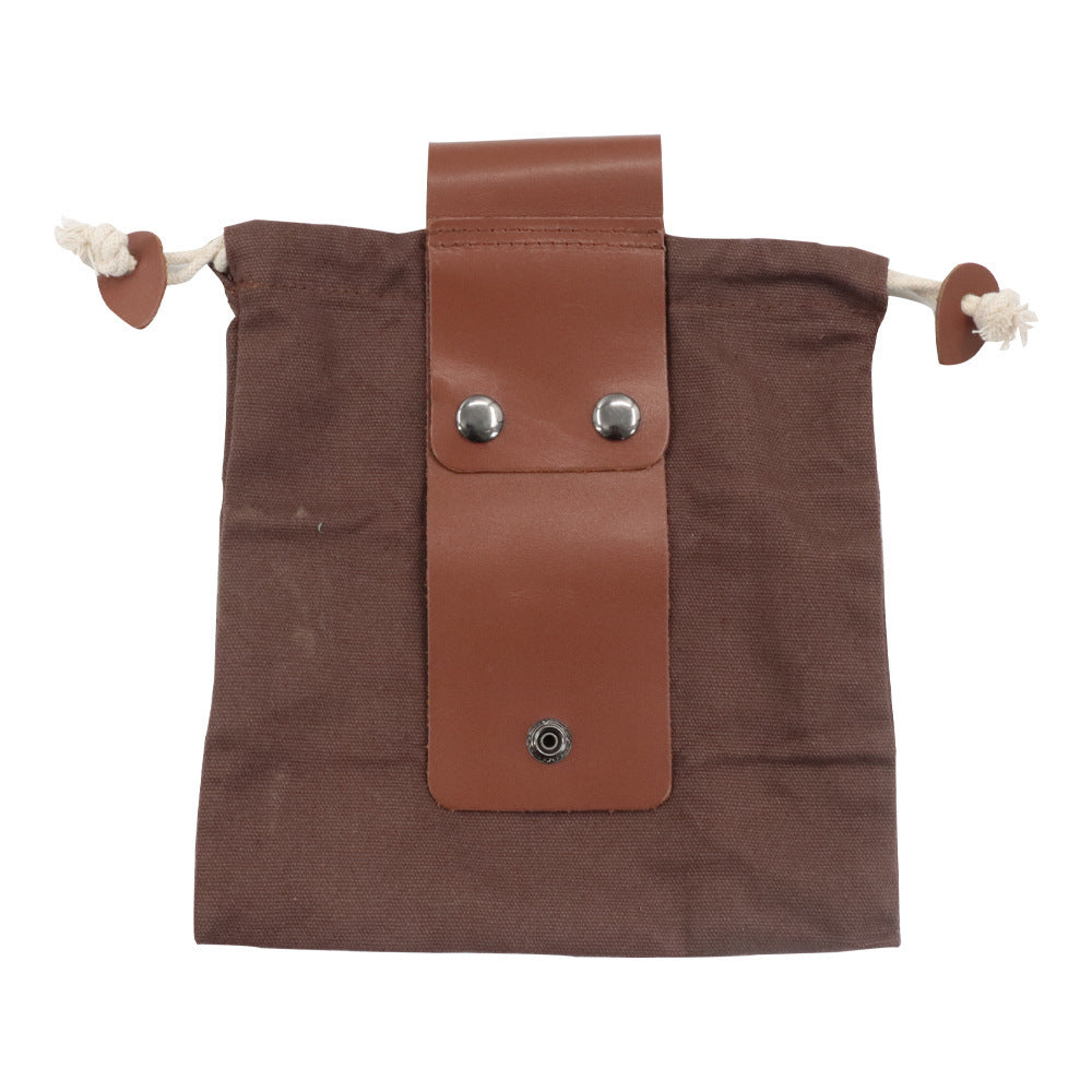 Leather Foraging Bag Mushroom Foraging Bag Canvas Foraging Pouch Collapsible For Hiking Camping Hunting Foraging Bag a212f9c1