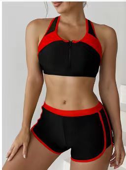 Matching Front Chest Zipper Sports Racing Foreign Trade Swimsuit a2197bb6 16b8 4e35 a23f 6ab0d409304d