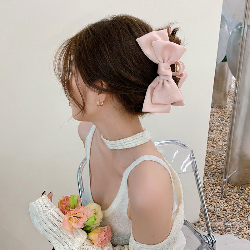 Plain Color XL Bow Ribbon Hair Claw a2201d39 9e7e 4515 9a1b 2eb654f20248