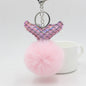 Fish Tail Fur Ball Keychain Creative a221bdf0 5f4c 440c 96a0 0d3b1ef9597a