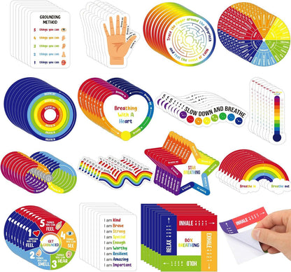 15-piece Decompression Stickers Anxiety Stripe Management Stickers Sensory Items Fingertip Stickers - 图片 5