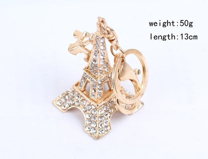 Fashion Crystal Eiffel Tower Pendant Keychain a228d337 c6a7 43df 86af 5caca4321528