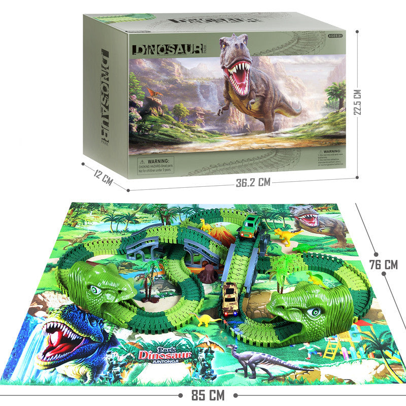 Children's Electric Assembled Track Racing Simulation Animal Tyrannosaurus Dinosaur Toy Puzzle Boy Gift a22bb3a8 9924 4422 a9