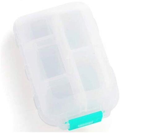 Travel Pill Organizer 10 Grid  Moisture Proof Pills Box For Pocket Purse Daily Pill Case Portable Medicine Vitamin Holder Con