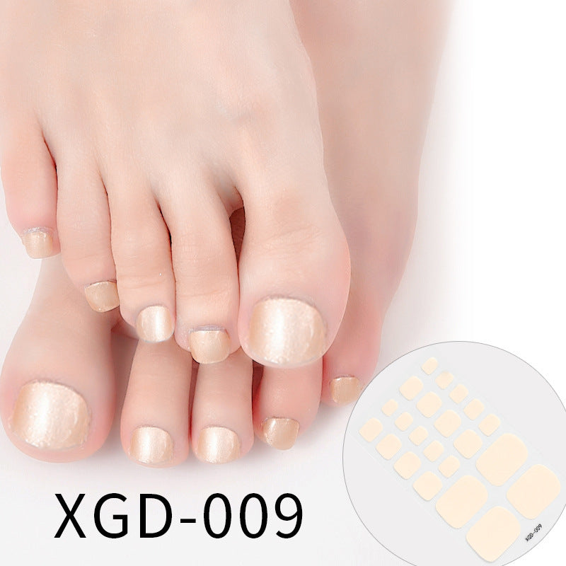 Nail Art Foot Sticker Fashion Solid Color Nail Sticker a2443ed1 c35e 42f7 8f4a faf9da01525e