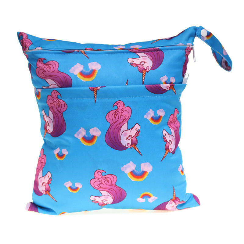 Digital Printing New Pattern Double Pocket Diaper Bag a24606a6 af47 4a2c 8705 a5946556185c