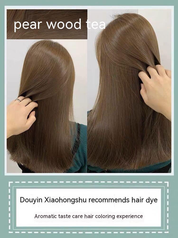 Ammonia-free Hair Color Paste Monochrome Paste Cover White Hair Multi-segment Color One-step Black Tea Gray Blue Black Hair D