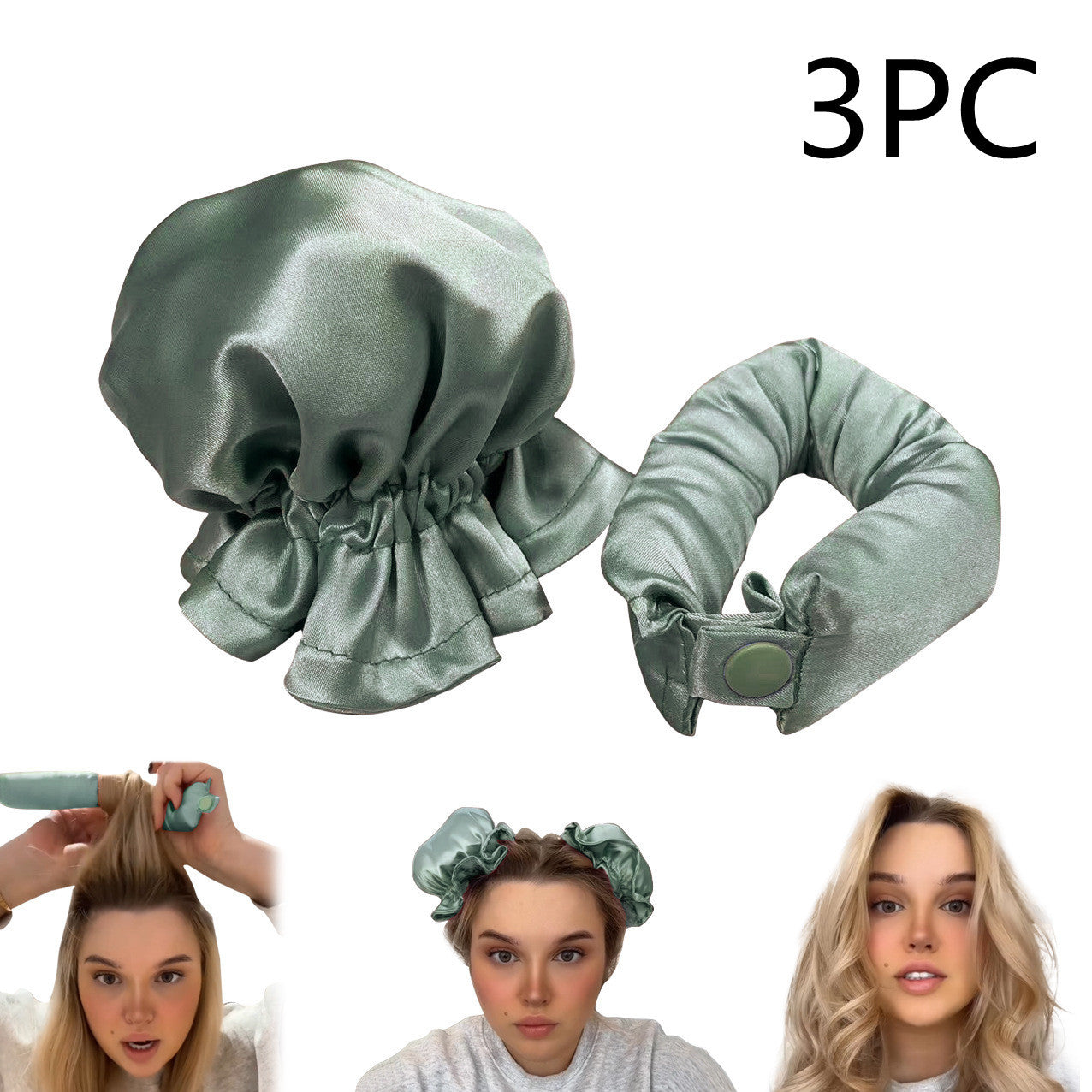 New Heatless Curl Stick With Cloth Cover Cute Ball Head Hair Curler Headband Hair Rollers Wave Form Curling Rod Hair Style To