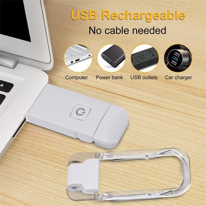 LED USB Rechargeable Book Reading Light Brightness Adjustable Eye Protection Clip Book Light Portable Bookmark Read Light a25