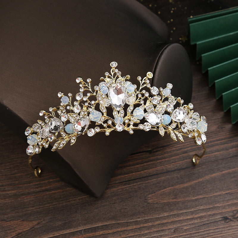 Handmade Glass Beaded Hair Crown Hair Band Headwear Birthday Performance a26629d5 00d7 4bac bfa9 8876328a4582