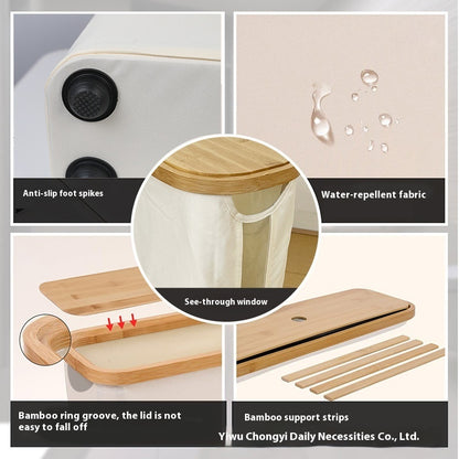 Bamboo Cover With Transparent Roll Paper Storage Basket a26a4c66 f2ef 4d0e 98dd 1b48ce4992b2 trans