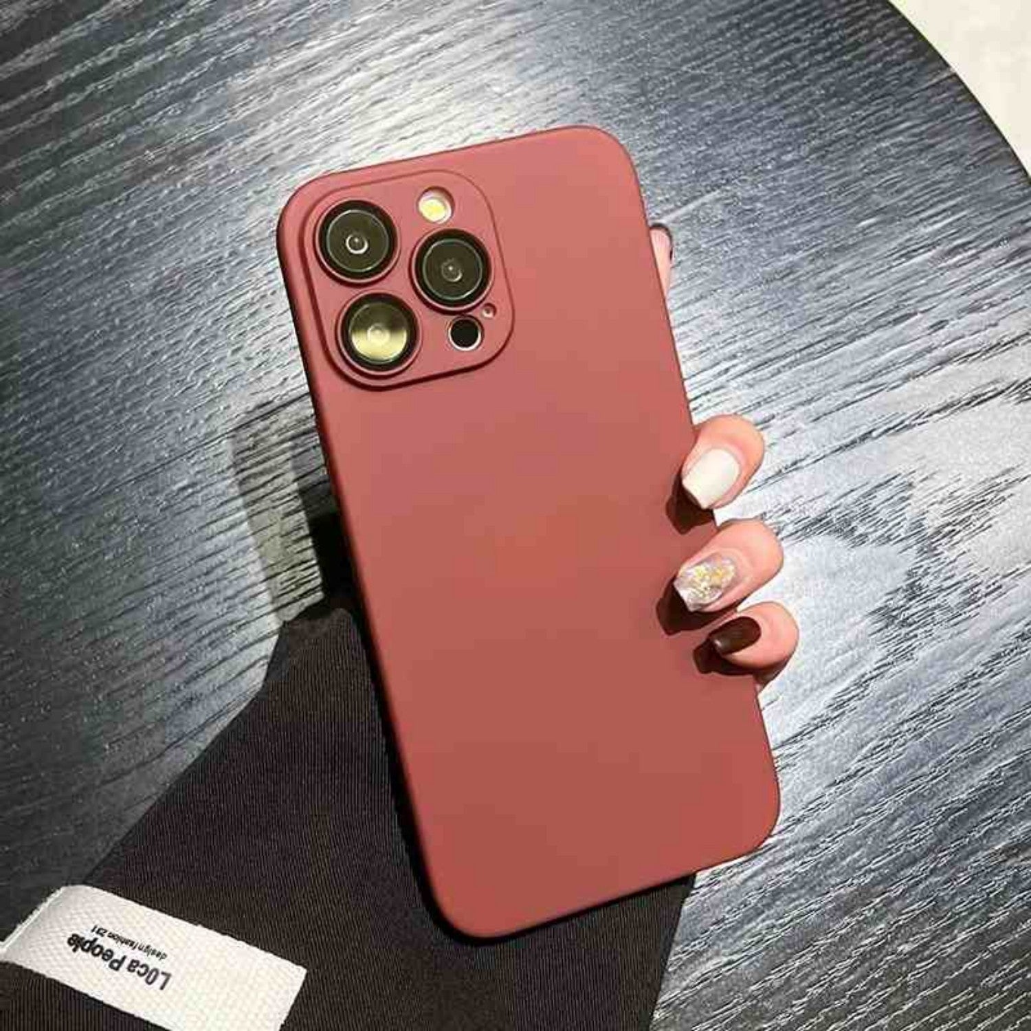 Simple Solid Color Anti Fall Cover Ultra-thin Frosted a27cef62 f32e 4208 8c16 cd247d944771