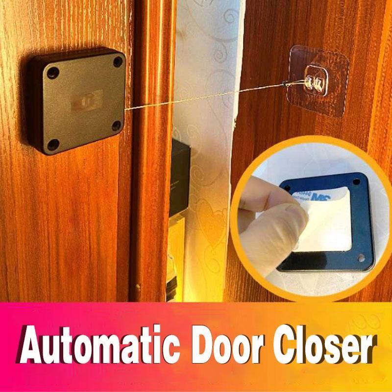 Automatic Door Closer Punch-Free Soft Close Door Closers For Sliding Door Glass Door 500g-1000g Tension Closing Device a28cd1