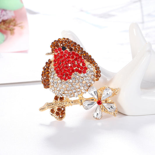 Fashion Alloy Bird Animal Brooch With Diamonds a29259fe 4c02 44d3 8914 2a624de61a32