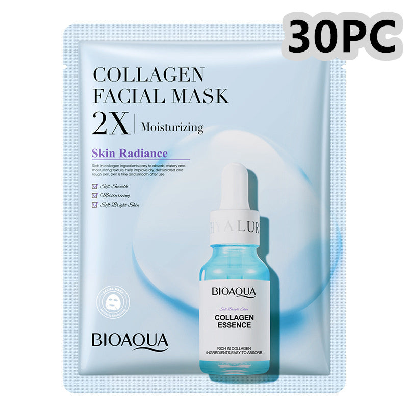 Collagen Face Mask Moisturizing Firming Face Sheet Mask Hyaluronic Acid Facial Masks Beauty Skin Care Gel Skin Care a2992da3 