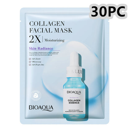 Collagen Face Mask Moisturizing Firming Face Sheet Mask Hyaluronic Acid Facial Masks Beauty Skin Care Gel Skin Care a2992da3 