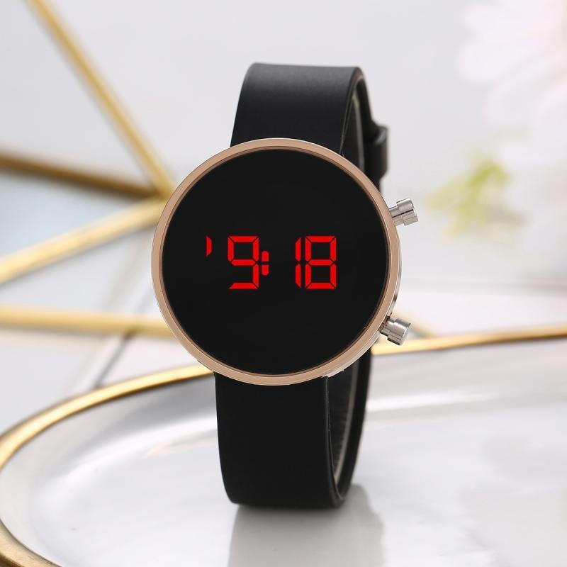 Round LED Cute Fashion Casual Metal Electronic Watch a29dc86b bc97 49fe 9b56 7ba9f20edbf8