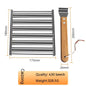 Hot Dog Rack Removable Stainless Steel Roasted Sausage Doll Rack Rolling Barbecue