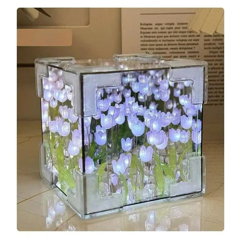 Tulip Flower Sea Small Night Lamp Handmade Diy Material Package a2b27d45 1996 4d28 92a2 371d1ab729e5 fine