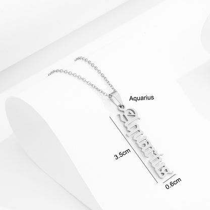 Stainless Steel Zodiac Necklace a2b907e5 c7a7 4d13 857d c046fb2a5a85