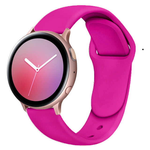 Suitable For Galaxy Active 2 Reverse Buckle Silicone Strap 20 22mm Sports Inner Buckle Strap - 图片 24