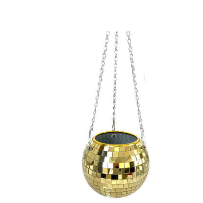 Cross-border Disco Ball Planter Hanging Mirror Spherical Plastic Flowerpot a2c37df5 8b91 40d1 a49b 6729629cc1fd