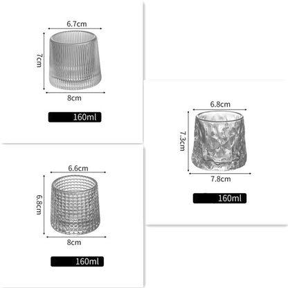 Thickened rotating tumbler whiskey glass a2c73334 8f5e 4a76 aff0 58a587fa9e44