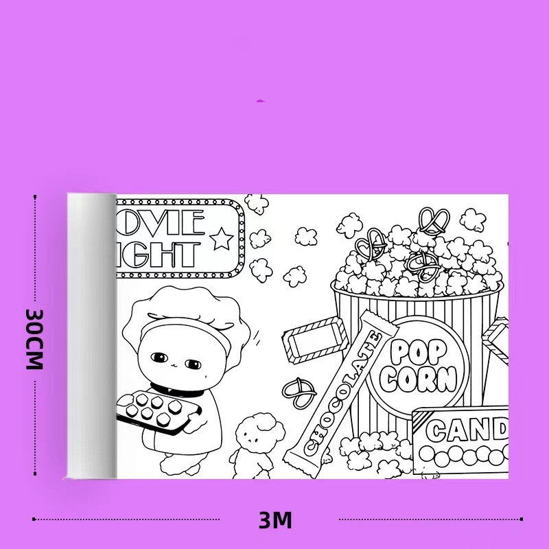 Children's Graffiti Scroll Color Filling Drawing Paper a2ca12b5 7ad0 4377 b0ae c0edc5b6d681