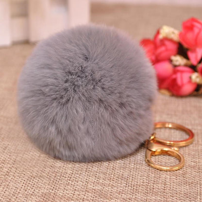 Cute Rex Rabbit Fur Ball Keychain a2cf27ac 0328 4fc6 b9ce 4ddaf6ae4dba