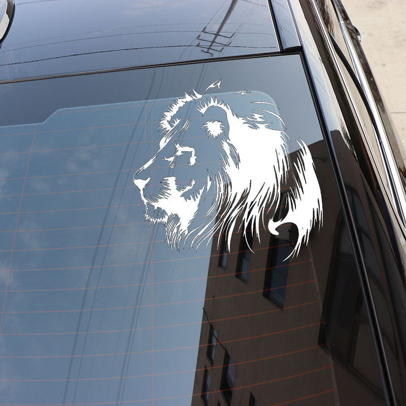 Meditation Lion Personalized Car Sticker a2df7327 b930 428b 929d adf6194116ce