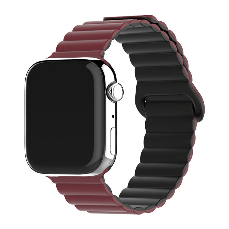 Two-color Silicone Magnetic Back Ring Buckle Watch Band a2e6e818 cd74 4185 ad7c 9b4228f6738c