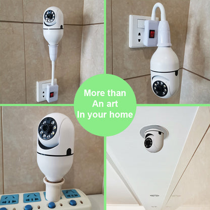 WiFi CAMERA 1080P Bulb 4X Zoom Camera E27 Home 5GWiFi Alarm Monitor a2fc32f7 022c 48db bf70 f8b4d61babdf