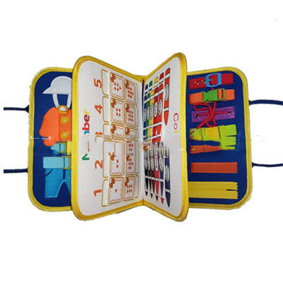 New Busy Book Children's Busy Board Dressing And Buttoning Learning Baby Early Education Preschool Sensory Learning Toy a3030