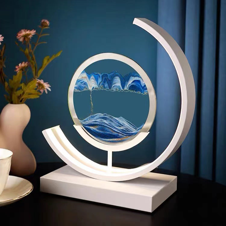 High-end Business Gifts Quicksand Painting 3D Living Room Decorations Lights Creative Lamp Led Lights a316ac4a 3c38 46a1 a5a0