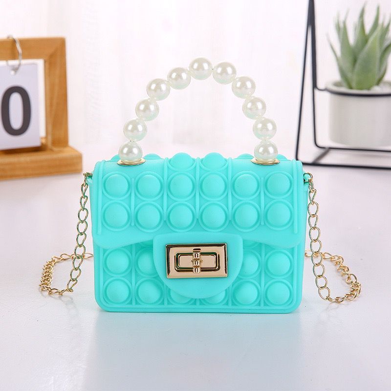 Coin Purse Children's Double-sided Bubble Pearl Tote Chain Bag a316e3c9 a486 442c b262 4c3eb1aedb11