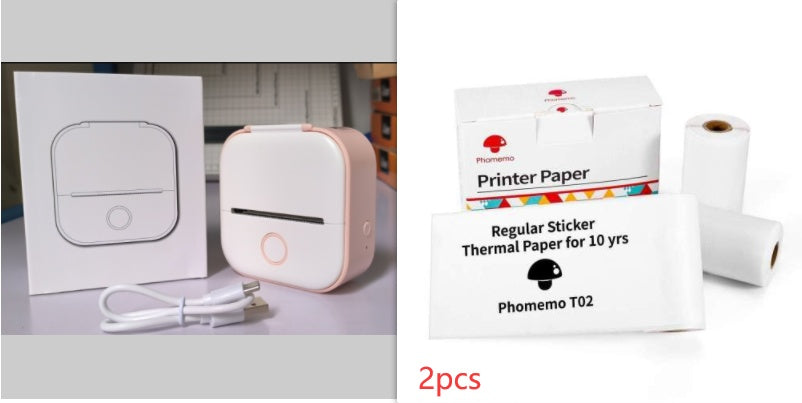 Portable Mini Thermal Label Printer Home Photo Printer Student Wrong Question Printer Bluetooth-compatible Mini Label Printer Price Tag - 图片 53