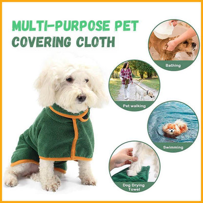 Absorbent Pet Bathrobe With Waist-wrapped Microfiber a3416e4f a6f2 4119 abd8 b3b9b367e7f3
