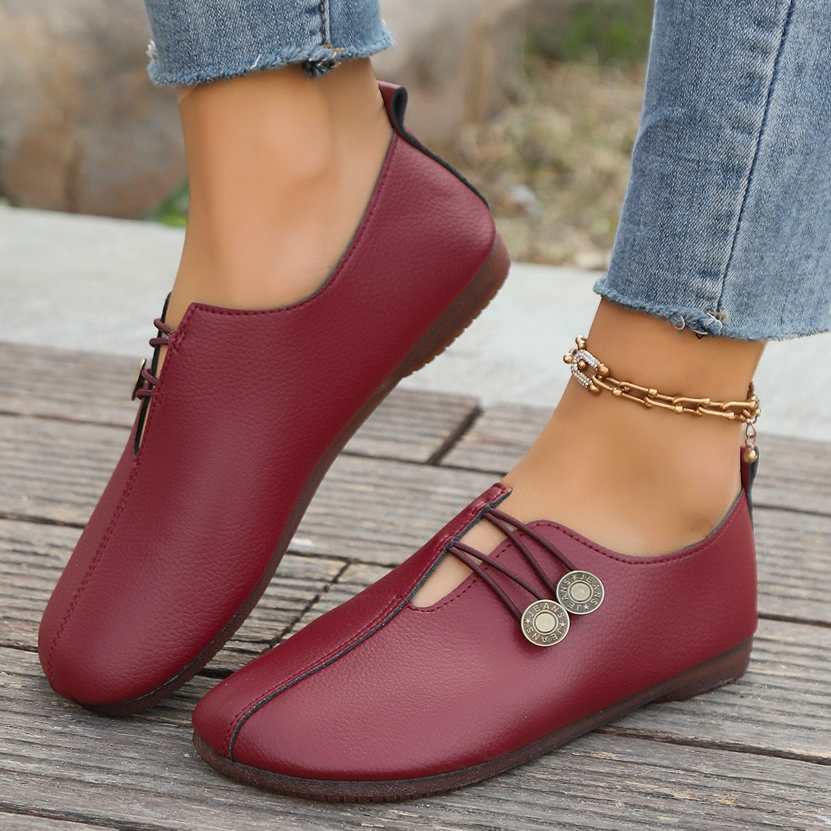 New Soft Leather Casual Autumn Low-cut Simple Plus Size Women's Shoes a3435f41 9ca2 49d0 9251 f64cf0d6ba3f
