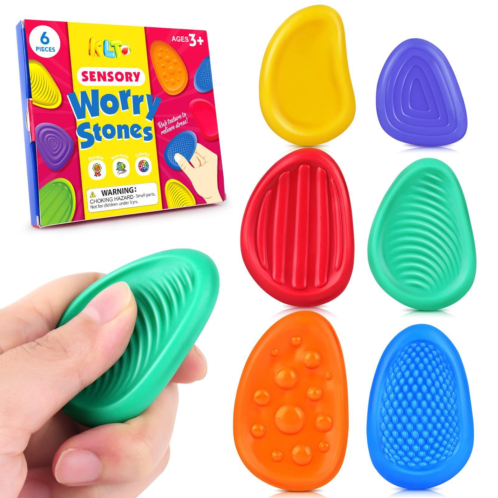 Children's Sensory Stone Texture Soft Worry Stone Children Decompression Toy a3458ab1 fe37 45ad 8761 a5fff65b062b