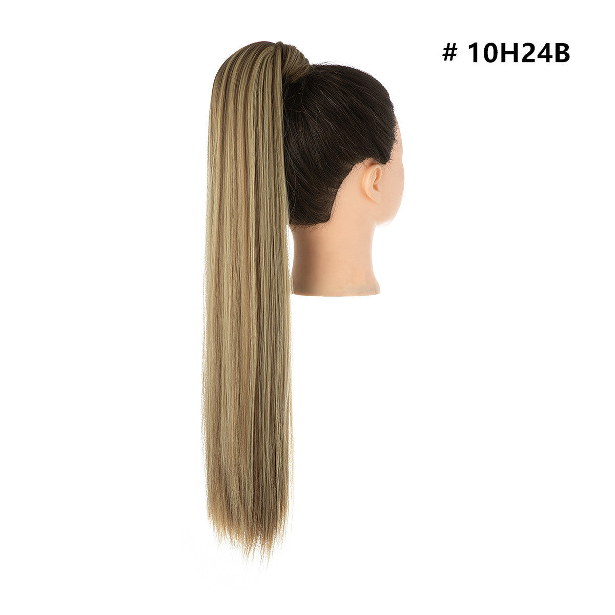 Long Straight Hair Ponytail High Temperature Matte Silk Velcro Winding Wig a3509a08 b97f 4769 88f7 780935400678