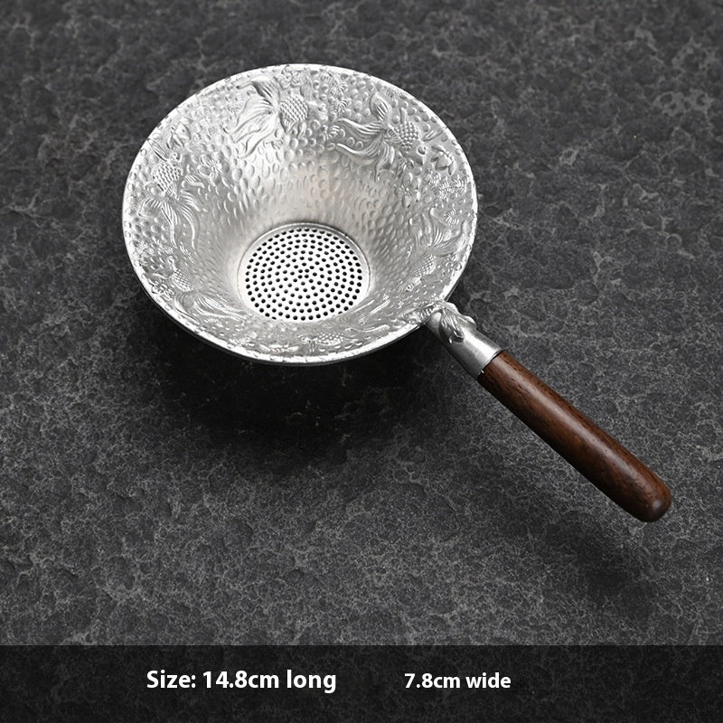 Creative Tea Strainer Tin Tea Funnel Pure Tin Tea Set a3659ab5 40ed 4c3f adcf 0bdecd7f8b0d trans