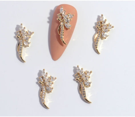 Nail Ornament Zircon Flower Tassel Chain a366fe34 e3a9 4011 8765 5b699130ffc9