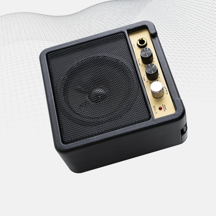 Portable Electric Wooden Guitar Audio Amplifier Mini Playing And Singing Retro Roadshow a36bfcc7 0ee5 4719 887e 95bc81f060ac